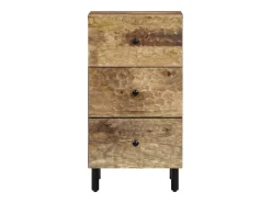 Armario auxiliar madera maciza de mango 40x33x75 cm
