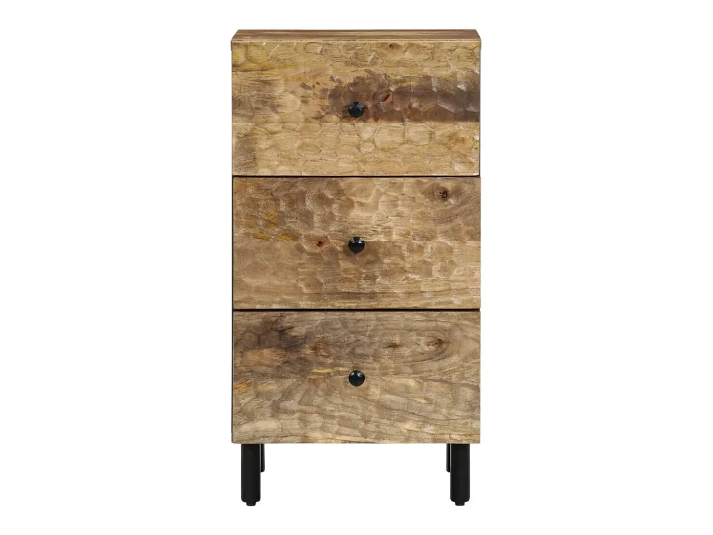 Armario auxiliar madera maciza de mango 40x33x75 cm