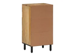 Armario auxiliar madera maciza de mango 40x33x75 cm