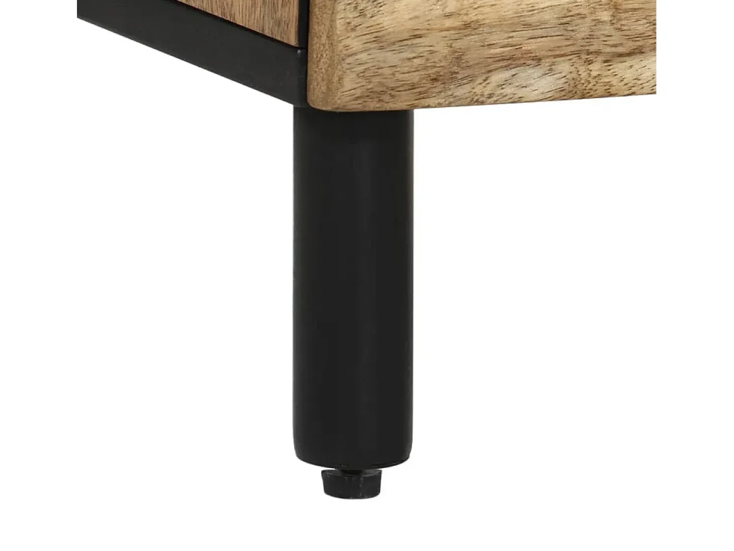 Armario auxiliar madera maciza de mango 40x33x75 cm