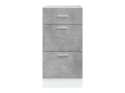Armario bajo "Lyon" Gris Hormigón 40x46x81,5 cm Madera de ingeniería