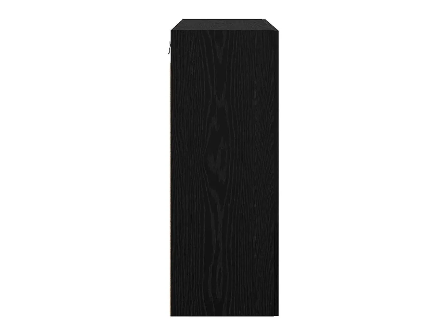 Armario colgante con estante Montaje en pared con puerta Roble negro 69,5 x 34 x 90 cm