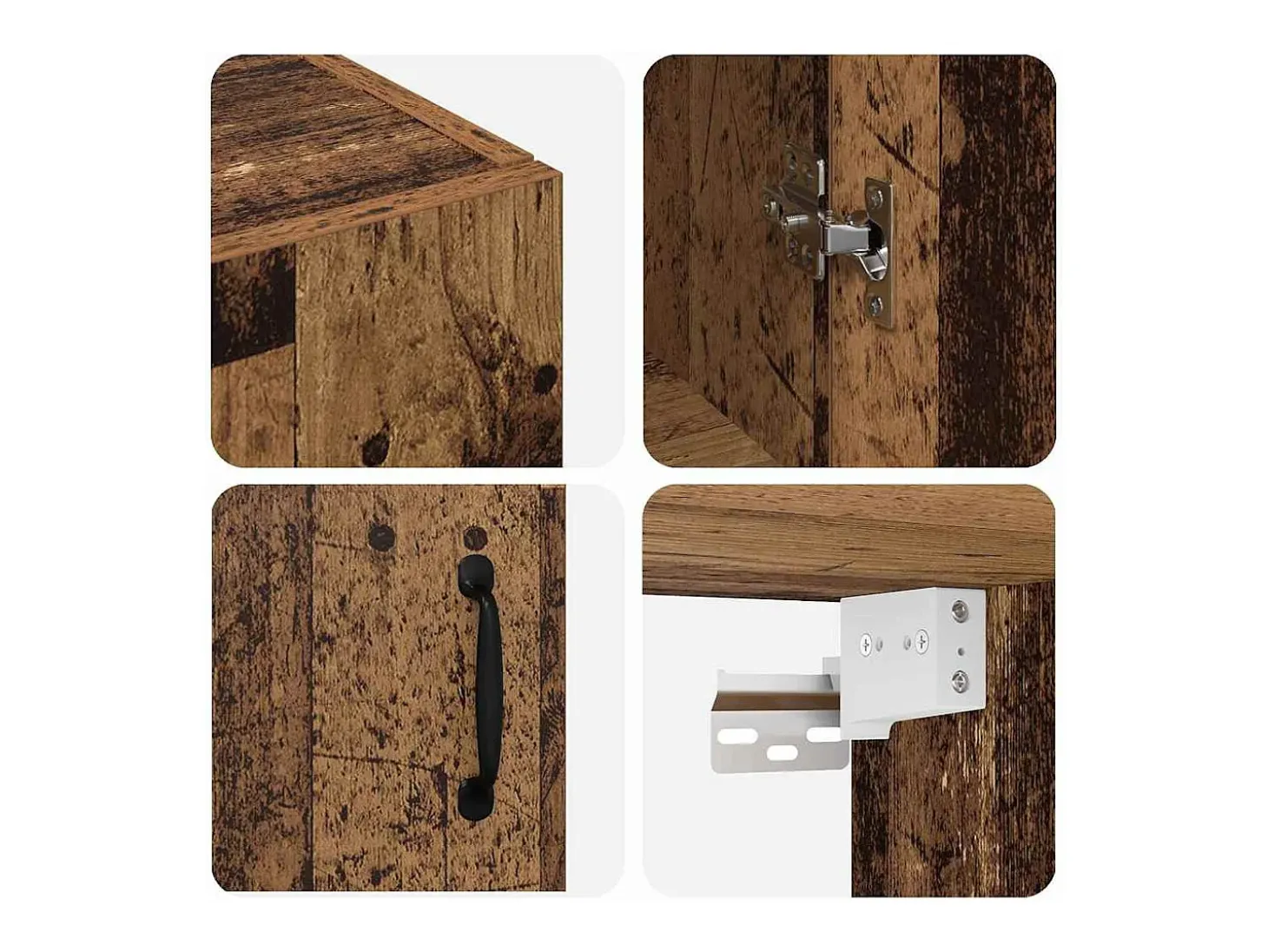 Armario colgante de pared Madera antigua 69,5 x 34 x 90 cm