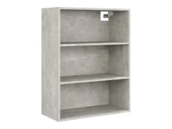 Armario colgante de pared gris hormigón 69,5x32,5x90 cm