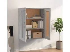 Armario colgante de pared gris Sonoma 69,5x32,5x90 cm