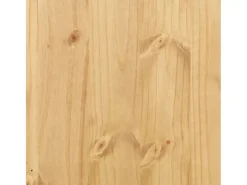 Armario con vitrina Corona madera maciza pino 99x43x187 cm