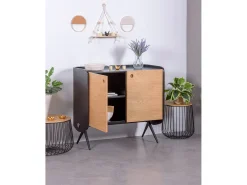 Armario consola en madera maciza de roble - Madison - Roble Americano