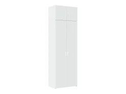 Armario de almacenaje blanco 70x42,5x225 cm madera de ingeniería