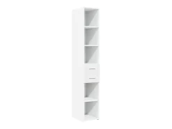Armario de almacenaje blanco Slim 30x42,5x225 cm