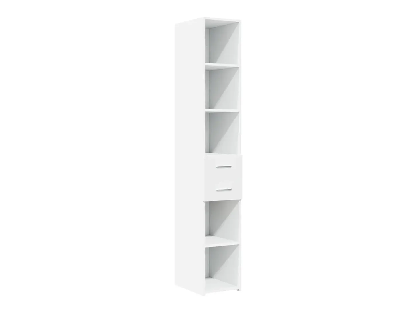 Armario de almacenaje blanco Slim 30x42,5x225 cm