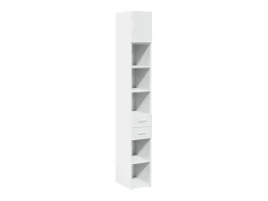 Armario de almacenaje blanco Slim 30x42,5x225 cm