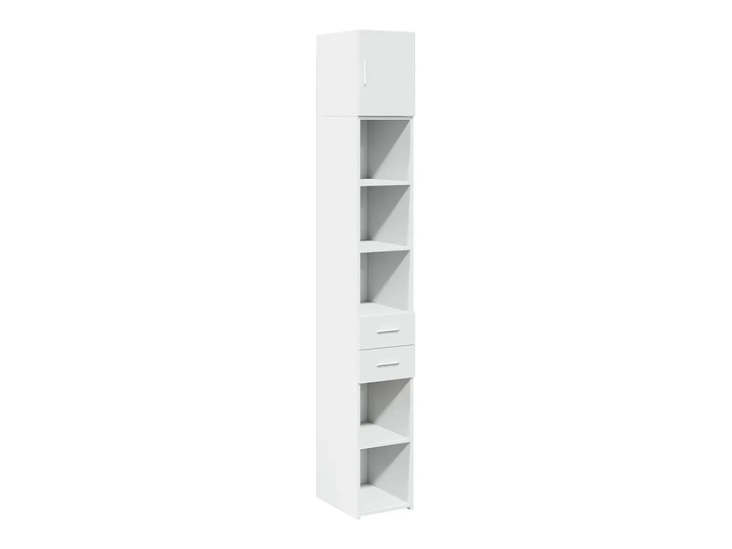 Armario de almacenaje blanco Slim 30x42,5x225 cm