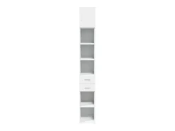 Armario de almacenaje blanco Slim 30x42,5x225 cm