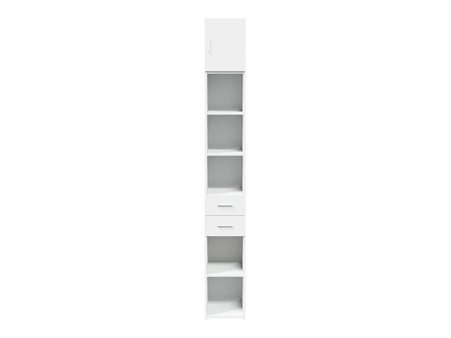 Armario de almacenaje blanco Slim 30x42,5x225 cm