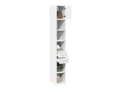 Armario de almacenaje blanco Slim 30x42,5x225 cm