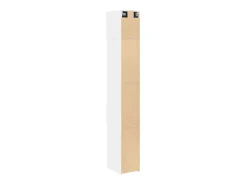 Armario de almacenaje blanco Slim 30x42,5x225 cm