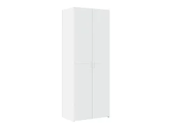 Armario de almacenaje blanco 70x42,5x225 cm madera de ingeniería