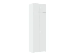 Armario de almacenaje blanco 70x42,5x225 cm madera de ingeniería