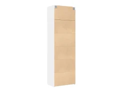 Armario de almacenaje blanco 70x42,5x225 cm madera de ingeniería
