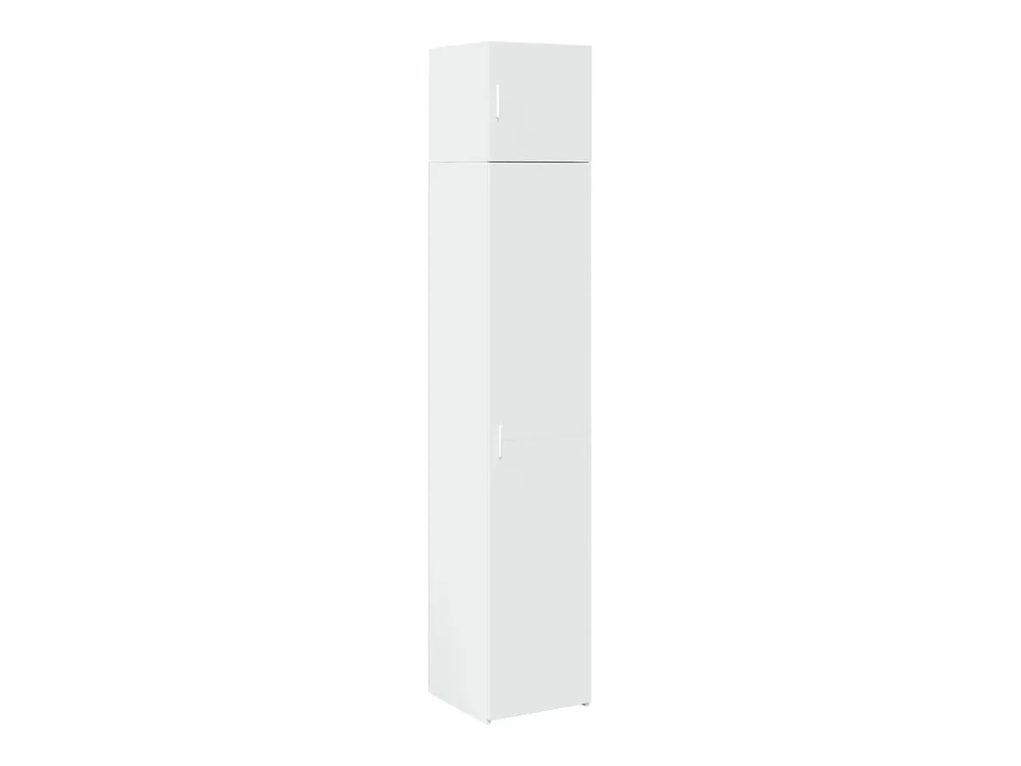 Armario de almacenaje blanco Slim 40x42,5x225 cm