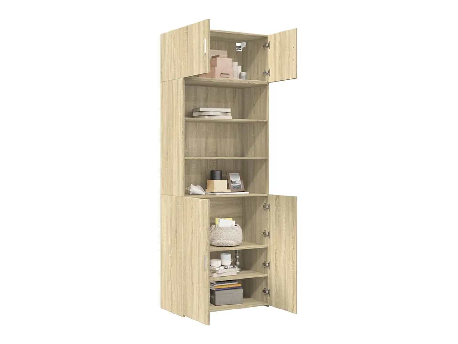 Armario de almacenaje de roble Sonoma 80x42,5x225 cm