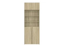 Armario de almacenaje de roble Sonoma 80x42,5x225 cm