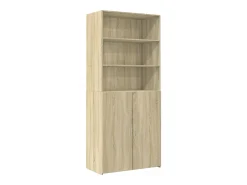 Armario de almacenaje de roble Sonoma 80x42,5x225 cm
