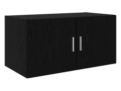 Armario de almacenaje de roble negro 80 x 41 x 225 cm