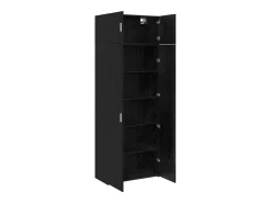 Armario de almacenaje de roble negro 80 x 41 x 225 cm