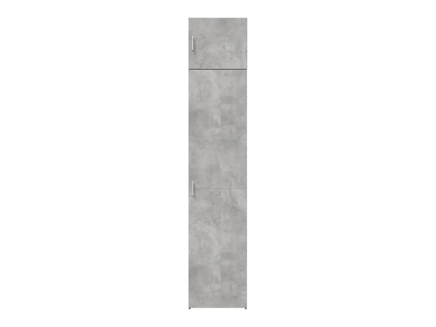 Armario de almacenaje estrecho gris hormigón 45x42,5x225 cm