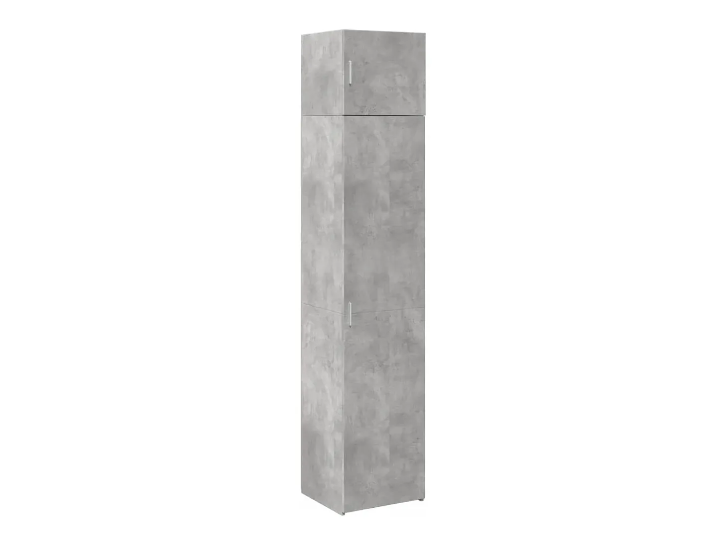 Armario de almacenaje estrecho gris hormigón 45x42,5x225 cm
