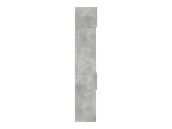 Armario de almacenaje estrecho gris hormigón 30x42,5x225 cm
