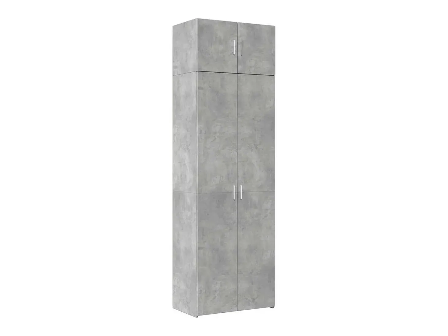 Armario de almacenaje gris hormigón 70x42,5x225cm madera de ingeniería