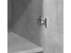 Armario de almacenaje gris hormigón 70x42,5x225cm madera de ingeniería