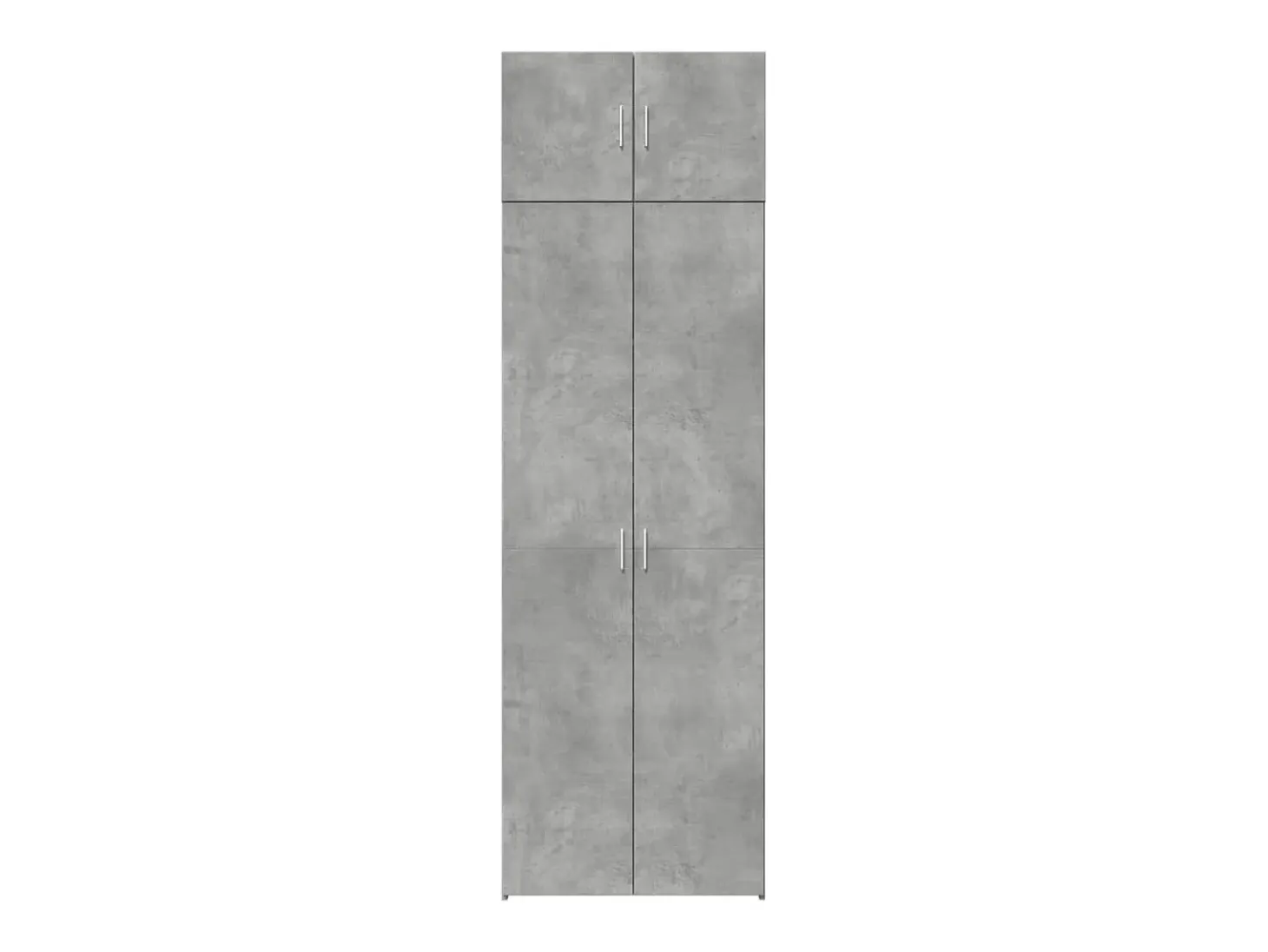 Armario de almacenaje gris hormigón 70x42,5x225cm madera de ingeniería