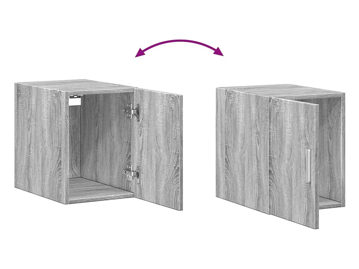 Armario de almacenaje Slim Sonoma gris 30x42,5x225 cm