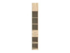 Armario de almacenaje Slim roble Sonoma 30x42,5x225 cm
