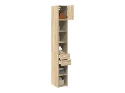 Armario de almacenaje Slim roble Sonoma 30x42,5x225 cm