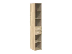 Armario de almacenaje Slim roble Sonoma 30x42,5x225 cm