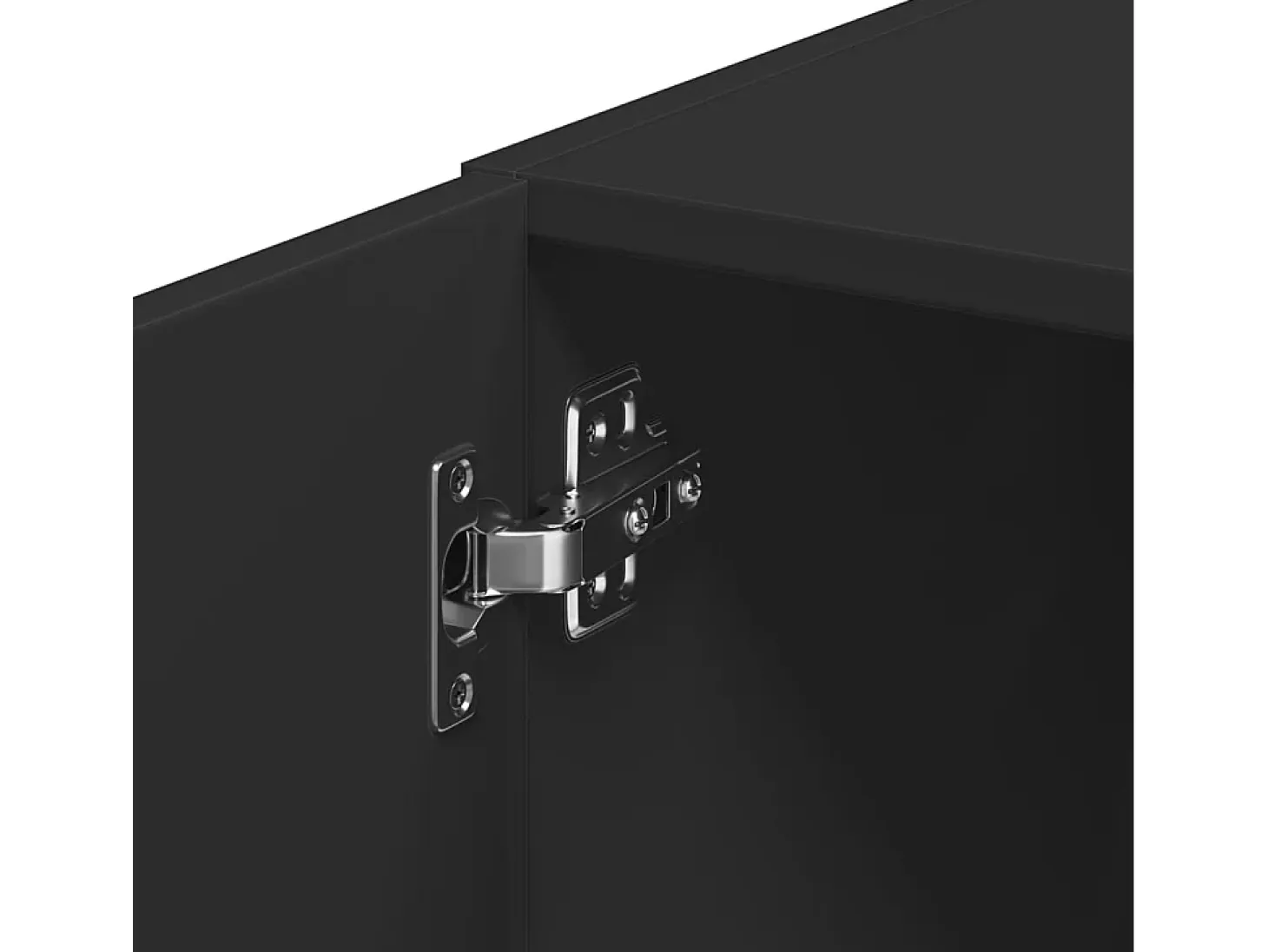 Armario de almacenaje Slim negro 30x42,5x225cm madera de ingeniería