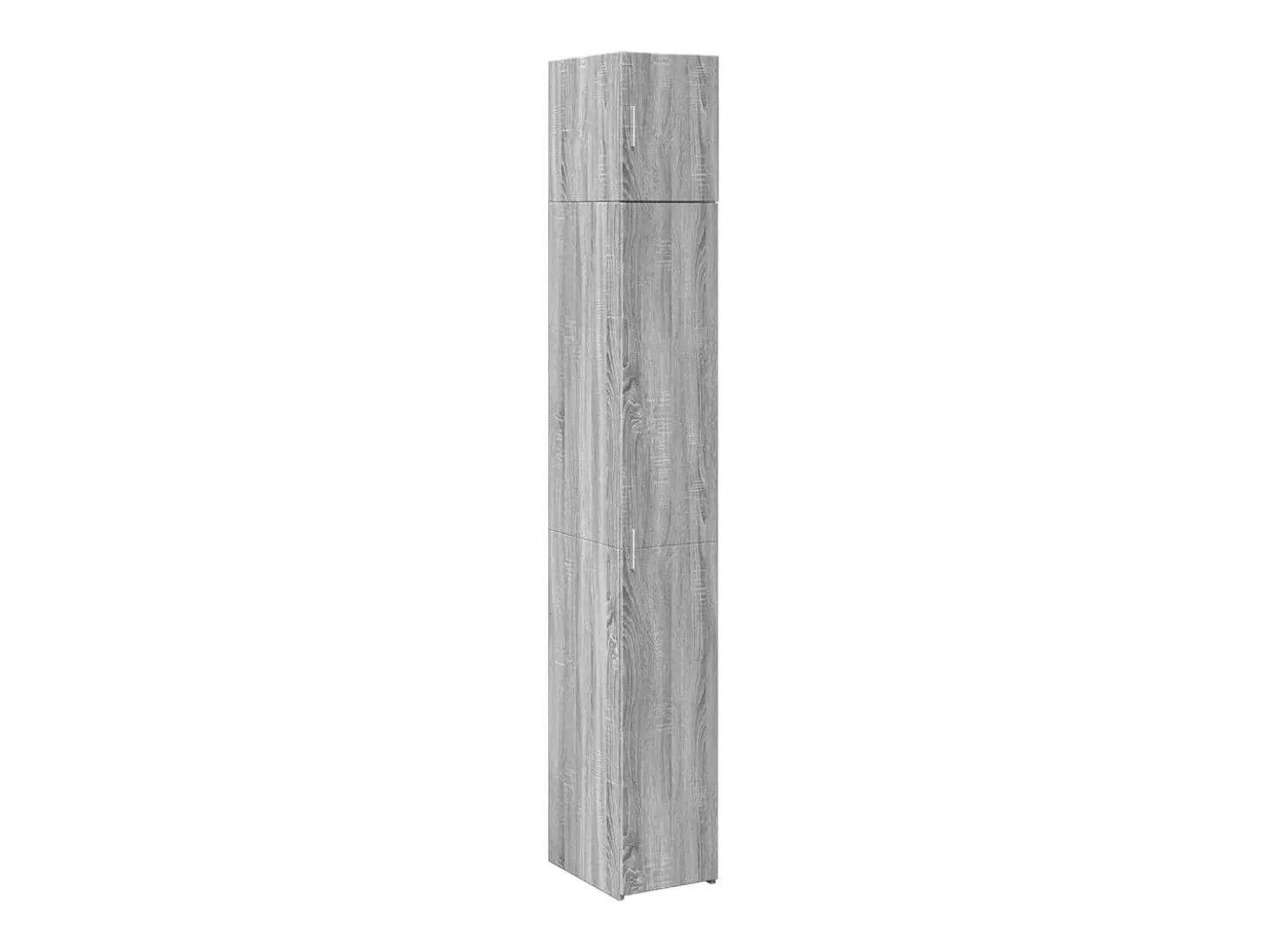 Armario de almacenaje Slim Sonoma gris 30x42,5x225 cm