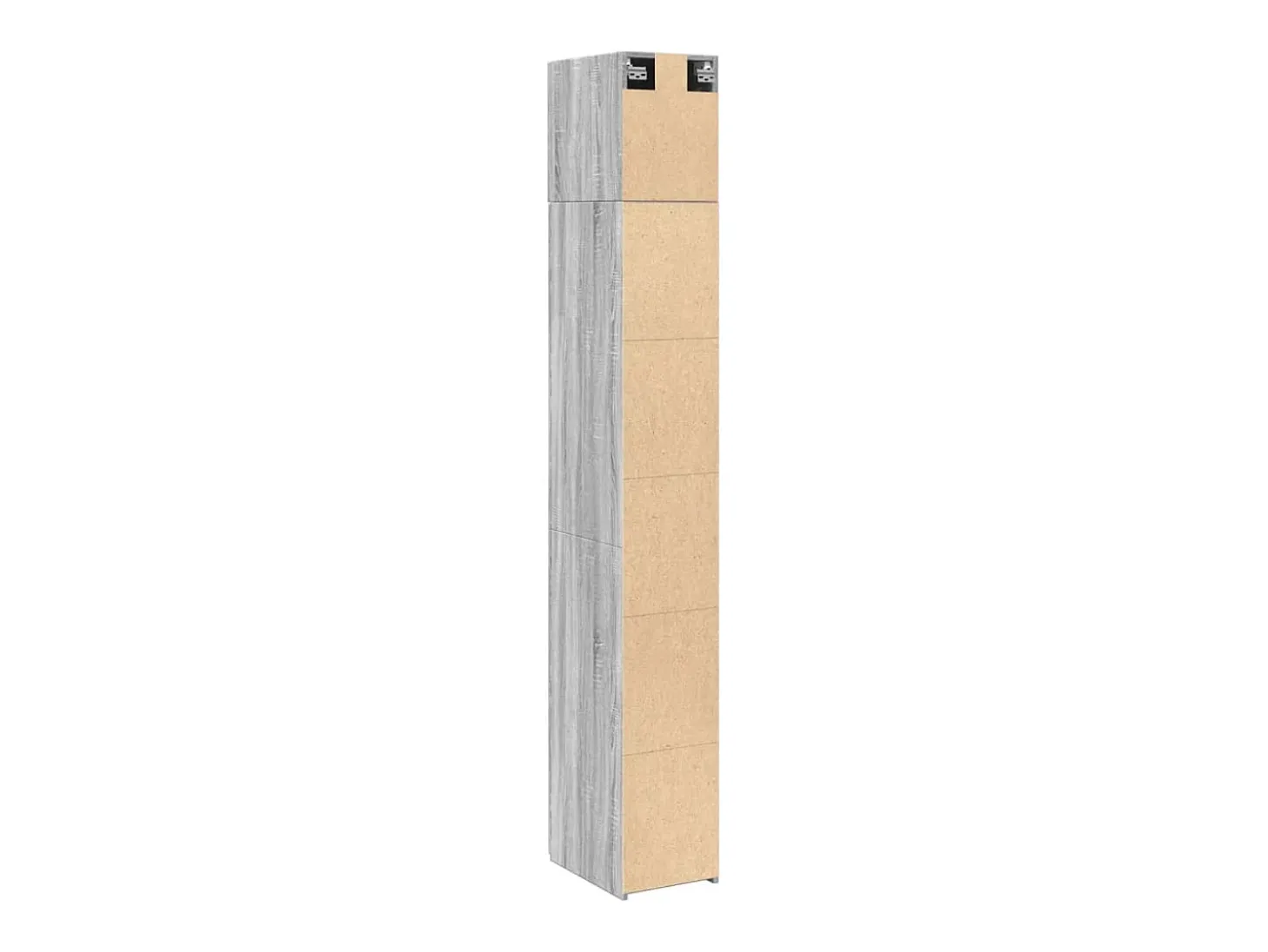 Armario de almacenaje Slim Sonoma gris 30x42,5x225 cm