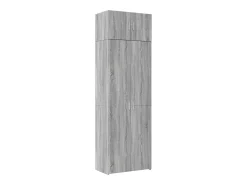 Armario de almacenaje Sonoma gris 70x42,5x225 cm