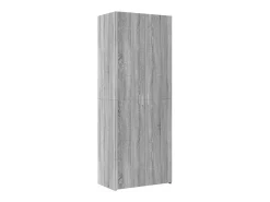 Armario de almacenaje Sonoma gris 70x42,5x225 cm