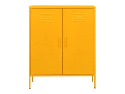 Armario de almacenamiento acero amarillo mostaza 80x35x101,5 cm ES188345