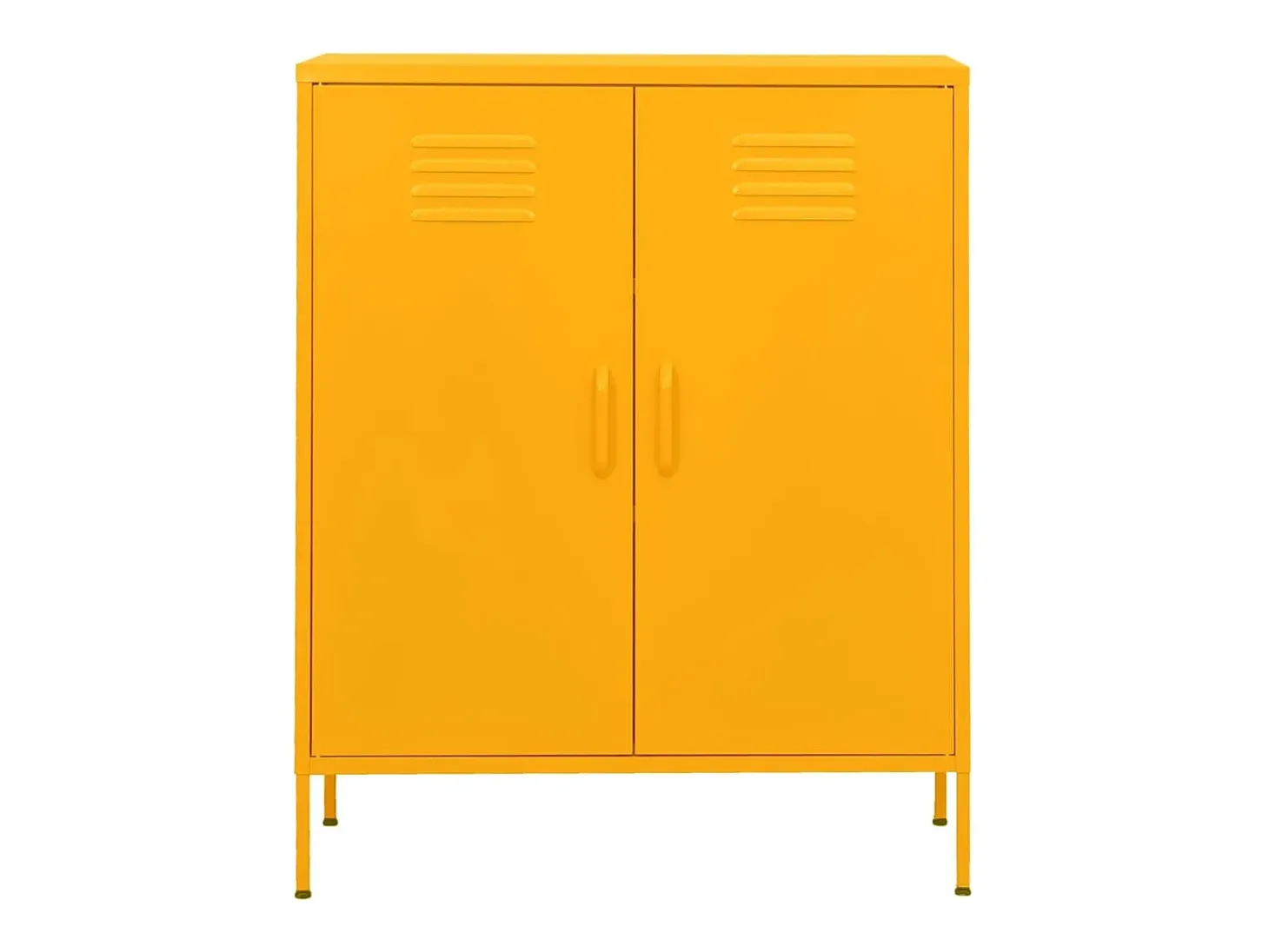 Armario de almacenamiento acero amarillo mostaza 80x35x101,5 cm ES188345