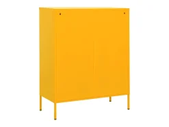 Armario de almacenamiento acero amarillo mostaza 80x35x101,5 cm ES188345