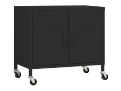 Armario de almacenamiento acero negro 60x35x56cm ES582669