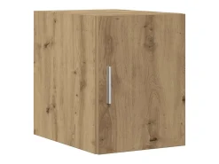 Armario de almacenamiento con cajón 2 pcs Roble artesanal