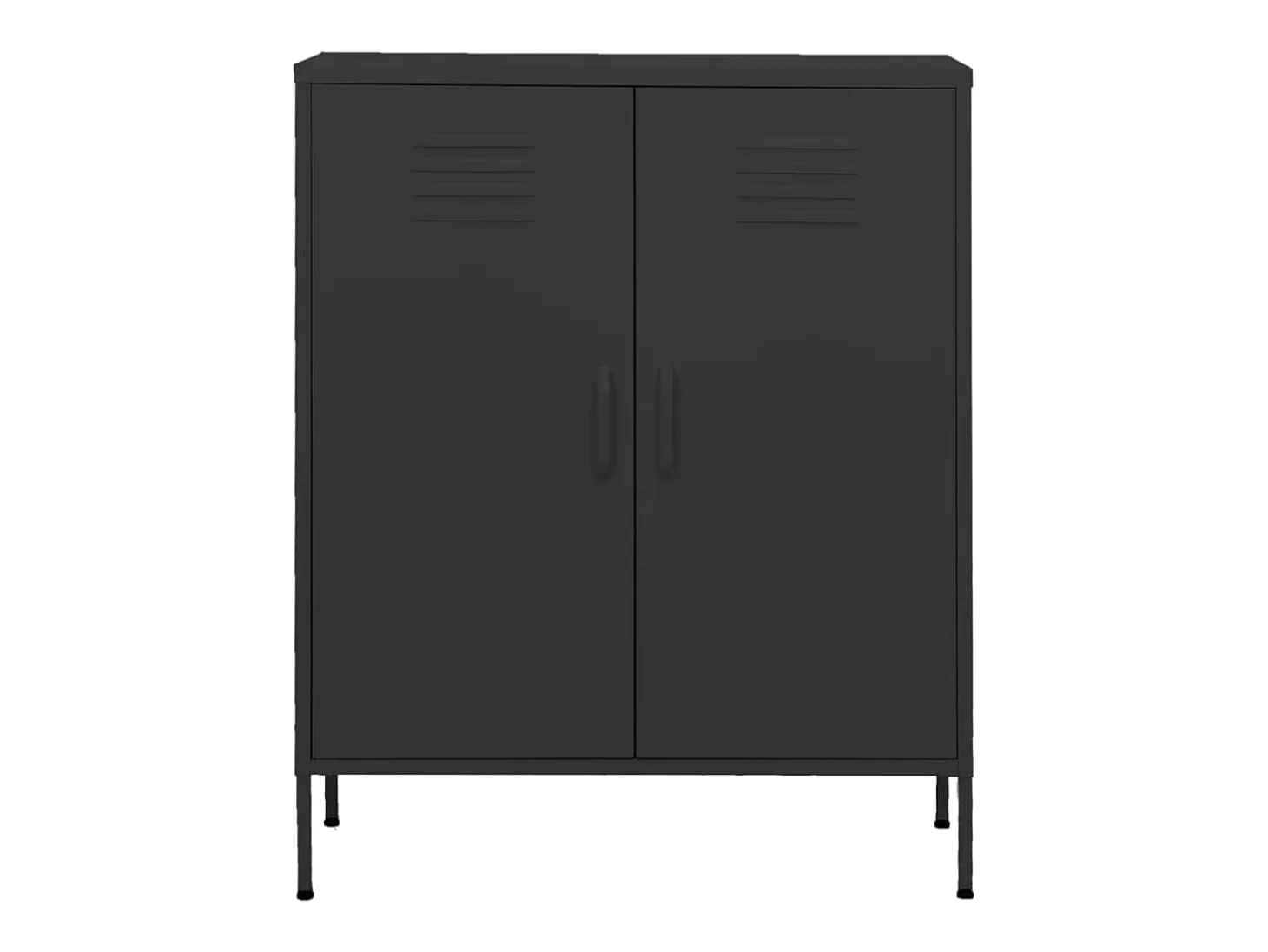 Armario de almacenamiento acero gris antracita 80x35x101,5 cm ES313299
